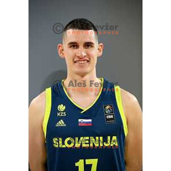 Jan Span at Slovenia National team practice session in Stozice hall, Ljubljana, Slovenia on February 18, 2019