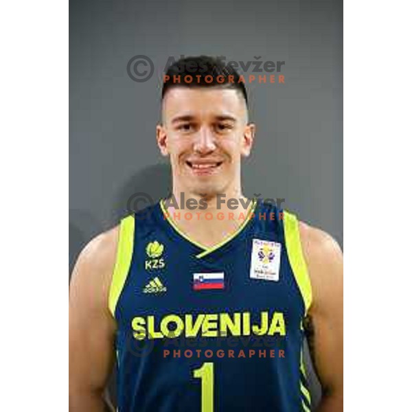 Matic Rebec at Slovenia National team practice session in Stozice hall, Ljubljana, Slovenia on February 18, 2019