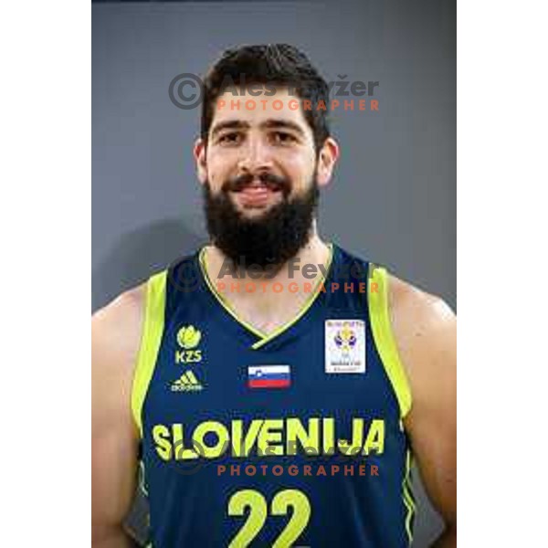 Ziga Dimec at Slovenia National team practice session in Stozice hall, Ljubljana, Slovenia on February 18, 2019