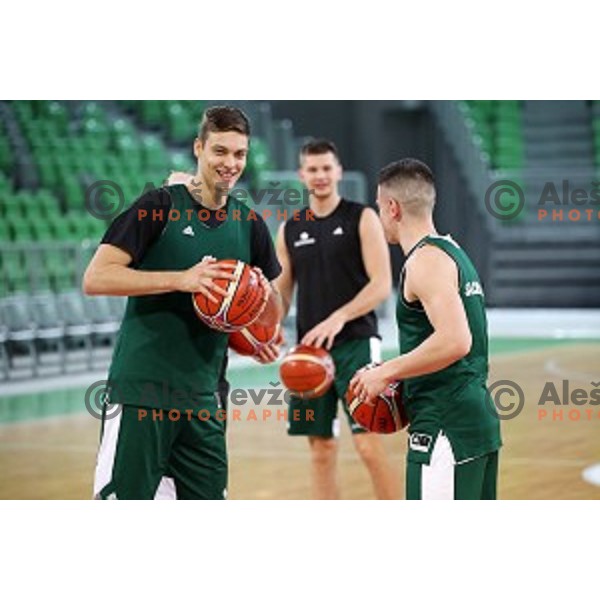 Miha Skedelj at Slovenia National team practice session in Stozice hall, Ljubljana, Slovenia on February 18, 2019