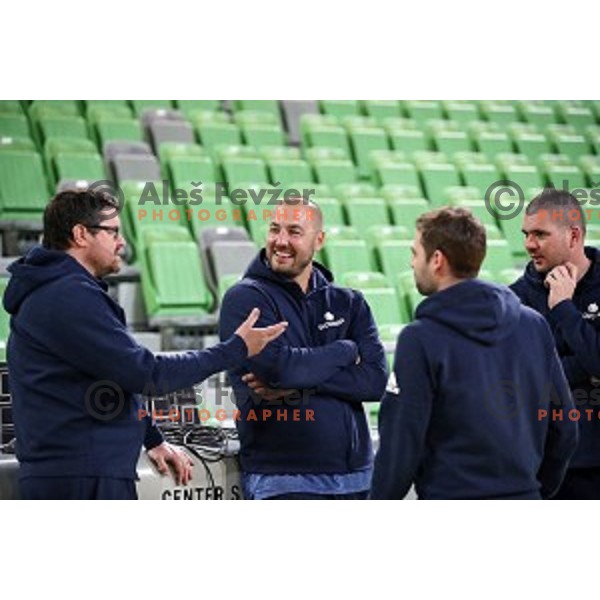 Marko Milic at Slovenia National team practice session in Stozice hall, Ljubljana, Slovenia on February 18, 2019