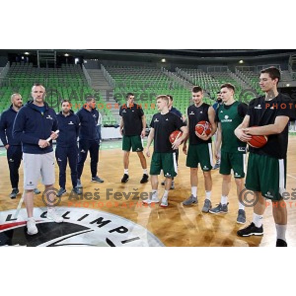 Rado Trifunovic during Slovenia National team practice session in Stozice hall, Ljubljana, Slovenia on February 18, 2019