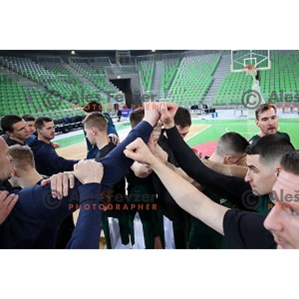 Slovenia National team practice session in Stozice hall, Ljubljana, Slovenia on February 18, 2019