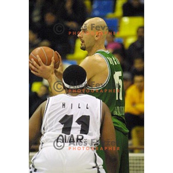 Emilio Kovacic in action during Euroleague 2000/2001 basketball match between Ovarense and Union Olimpija in Ovaro, Portugal on December 14, 2000