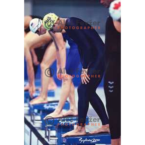 Ian Thorpe of Australia during Summer Olympic games in Sydney, Australia on September 2000