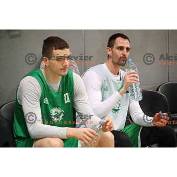 Domen Lorbek of Petrol Olimpija during practice session in Stozice, Ljubljana on February 21, 2019