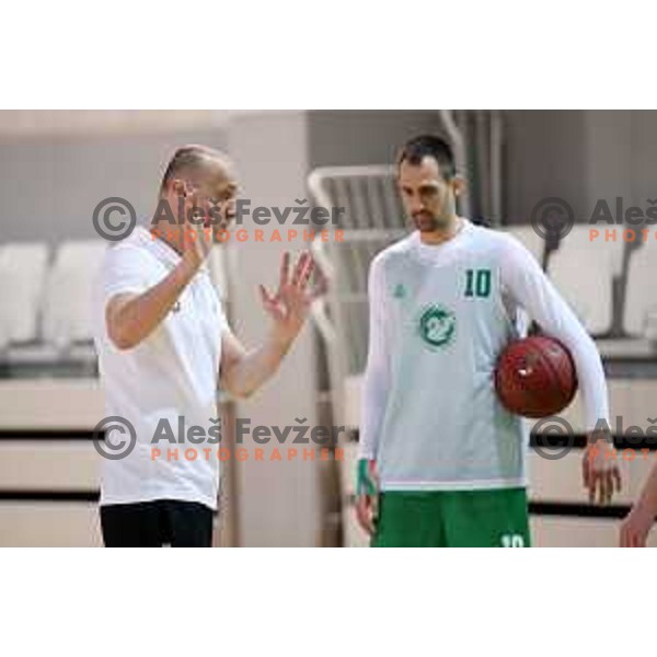 Jure Zdovc, new head coach of Petrol Olimpija during practice session in Stozice, Ljubljana on February 21, 2019