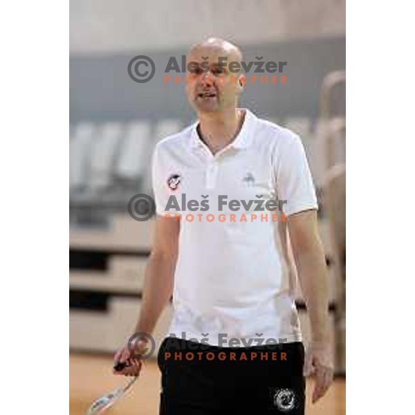 Jure Zdovc, new head coach of Petrol Olimpija during practice session in Stozice, Ljubljana on February 21, 2019