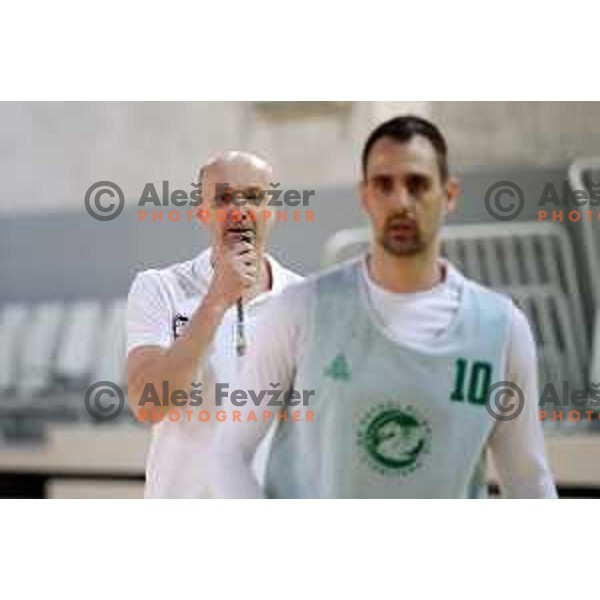 Jure Zdovc, new head coach of Petrol Olimpija during practice session in Stozice, Ljubljana on February 21, 2019