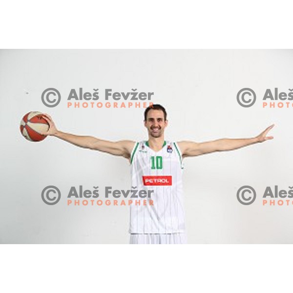 Domen Lorbek of Petrol Olimpija during photo shooting on November 2, 2017