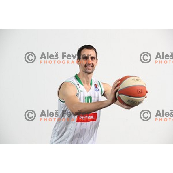 Domen Lorbek of Petrol Olimpija during photo shooting on November 2, 2017