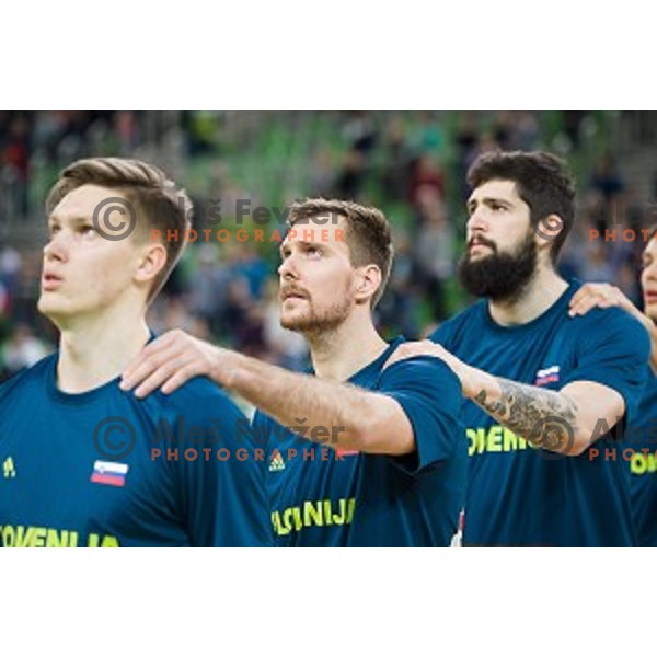 Zoran Dragic in action during FIBA Basketball World Cup 2019 European qualifiers basketball match between Slovenia and Ukraine, Stozice Arena, Ljubljana, Slovenia on February 26, 2019