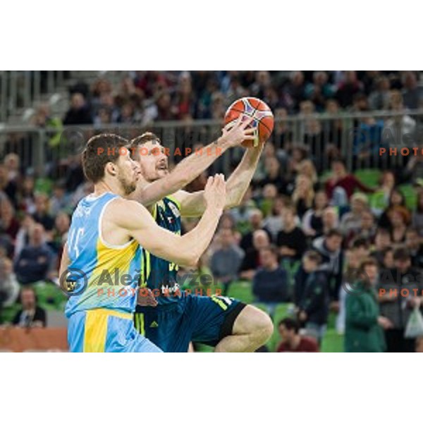 Zoran Dragic in action during FIBA Basketball World Cup 2019 European qualifiers basketball match between Slovenia and Ukraine, Stozice Arena, Ljubljana, Slovenia on February 26, 2019