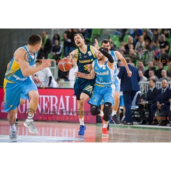 Zoran Dragic in action during FIBA Basketball World Cup 2019 European qualifiers basketball match between Slovenia and Ukraine, Stozice Arena, Ljubljana, Slovenia on February 26, 2019