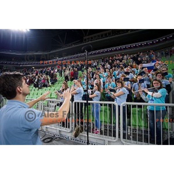 FIBA Basketball World Cup 2019 European qualifiers basketball match between Slovenia and Ukraine, Stozice Arena, Ljubljana, Slovenia on February 26, 2019