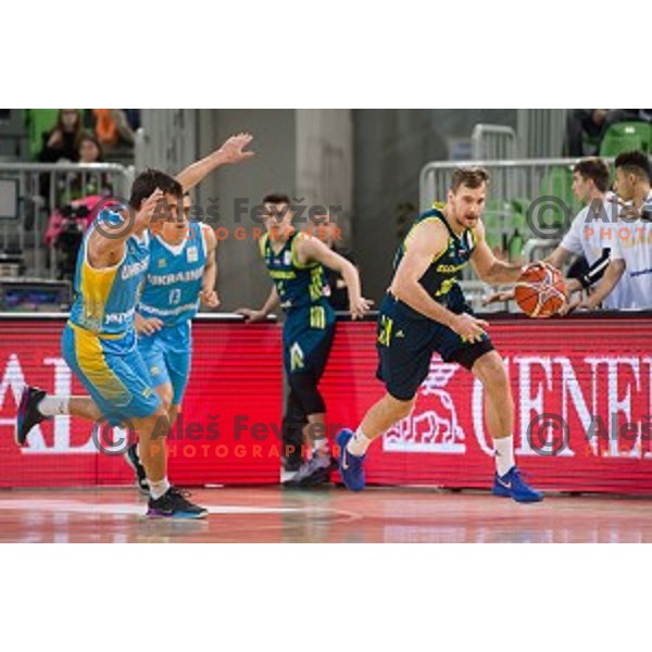 Zoran Dragic in action during FIBA Basketball World Cup 2019 European qualifiers basketball match between Slovenia and Ukraine, Stozice Arena, Ljubljana, Slovenia on February 26, 2019