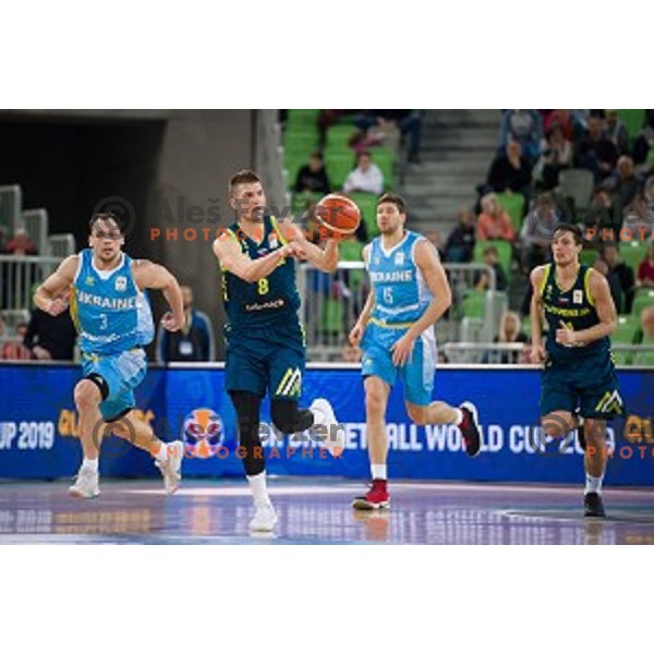 Edo Muric in action during FIBA Basketball World Cup 2019 European qualifiers basketball match between Slovenia and Ukraine, Stozice Arena, Ljubljana, Slovenia on February 26, 2019