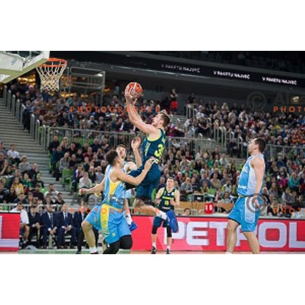 Zoran Dragic in action during FIBA Basketball World Cup 2019 European qualifiers basketball match between Slovenia and Ukraine, Stozice Arena, Ljubljana, Slovenia on February 26, 2019