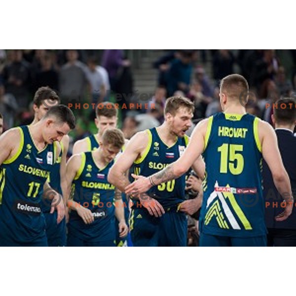 Zoran Dragic in action during FIBA Basketball World Cup 2019 European qualifiers basketball match between Slovenia and Ukraine, Stozice Arena, Ljubljana, Slovenia on February 26, 2019
