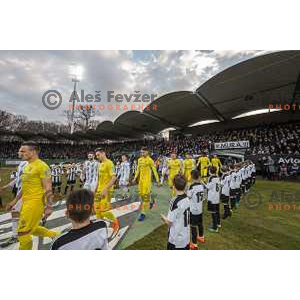 prior to soccer match between Mura and Domzale, Round 21 of PLTS 2018/19, played in Fazanerija, Murska Sobota, Slovenia on March 2, 2019