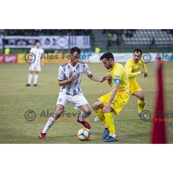 Ziga Kous of Mura in action during soccer match between Mura and Domzale, Round 21 of PLTS 2018/19, played in Fazanerija, Murska Sobota, Slovenia on March 2, 2019