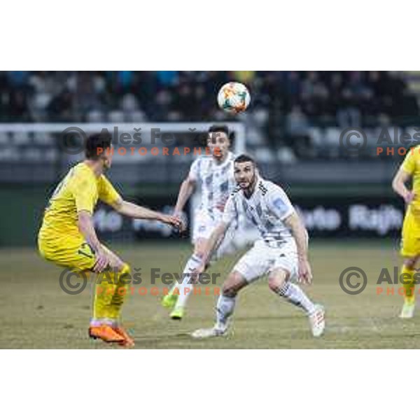 in action during soccer match between Mura and Domzale, Round 21 of PLTS 2018/19, played in Fazanerija, Murska Sobota, Slovenia on March 2, 2019