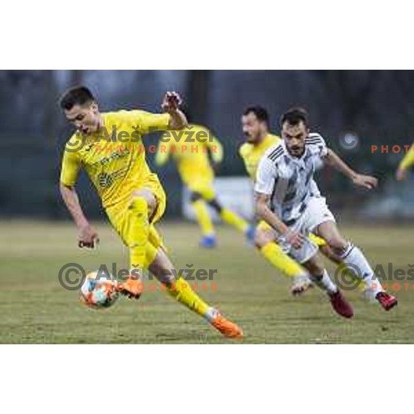 in action during soccer match between Mura and Domzale, Round 21 of PLTS 2018/19, played in Fazanerija, Murska Sobota, Slovenia on March 2, 2019