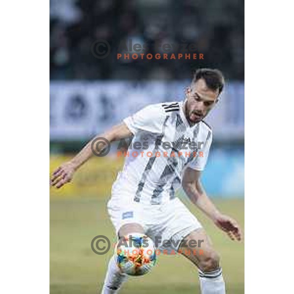 Ziga Kous of Mura in action during soccer match between Mura and Domzale, Round 21 of PLTS 2018/19, played in Fazanerija, Murska Sobota, Slovenia on March 2, 2019