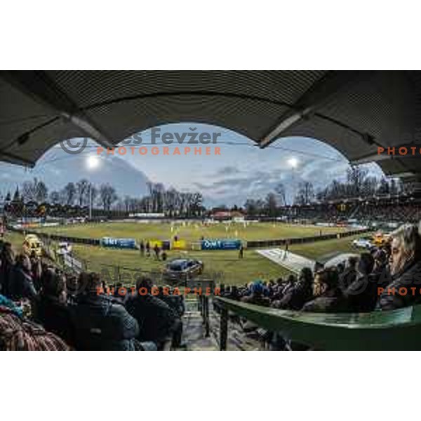 Stadium Fazanerija during soccer match between Mura and Domzale, Round 21 of PLTS 2018/19, played in Fazanerija, Murska Sobota, Slovenia on March 2, 2019