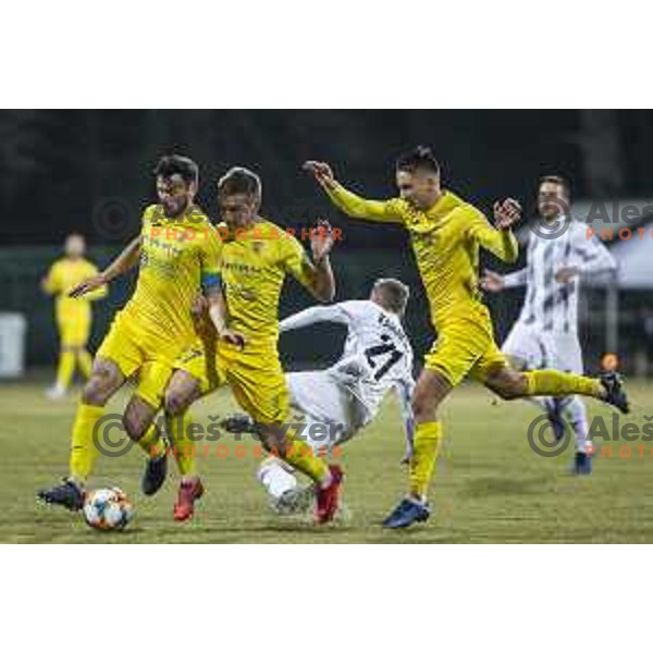 in action during soccer match between Mura and Domzale, Round 21 of PLTS 2018/19, played in Fazanerija, Murska Sobota, Slovenia on March 2, 2019