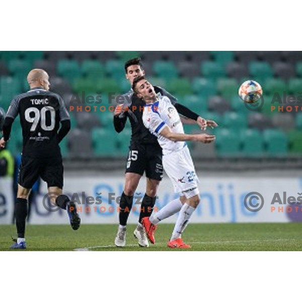 Dario Vizinger in action during Prva liga Telekom Slovenije football match between Olimpija and Celje Stozice Stadium, Ljubljana, Slovenia on March 02, 2019