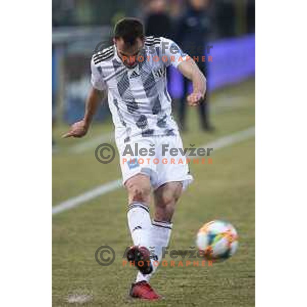 Ziga Kous of Mura in action during soccer match between Mura and Domzale, Round 21 of PLTS 2018/19, played in Fazanerija, Murska Sobota, Slovenia on March 2, 2019
