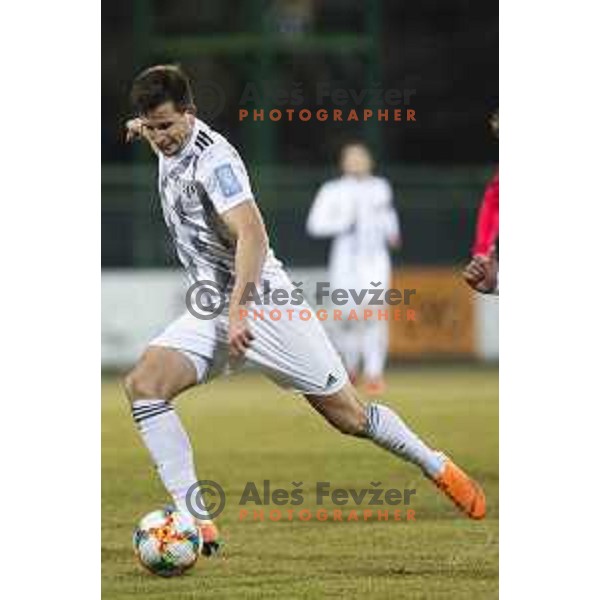Luka Susnjara in action during soccer match between Mura and Domzale, Round 21 of PLTS 2018/19, played in Fazanerija, Murska Sobota, Slovenia on March 2, 2019
