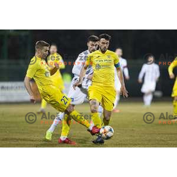 Gaber Dobrovoljc in action during soccer match between Mura and Domzale, Round 21 of PLTS 2018/19, played in Fazanerija, Murska Sobota, Slovenia on March 2, 2019