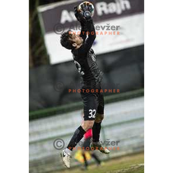 Krsevan Santini in action during soccer match between Mura and Domzale, Round 21 of PLTS 2018/19, played in Fazanerija, Murska Sobota, Slovenia on March 2, 2019