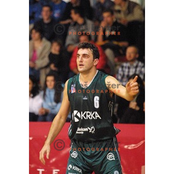Sasa Doncic in action during basketball match between Slovan and Krka at Kodeljevo Hall, Ljubljana, Slovenia on December 17, 2000