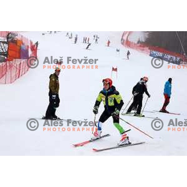 Zan Kranjec (SLO) during Course inspection before FIS Audi World Cup Giant Slalom for 58. Vitranc Cup in Kranjska Gora, Slovenia on March 9, 2019