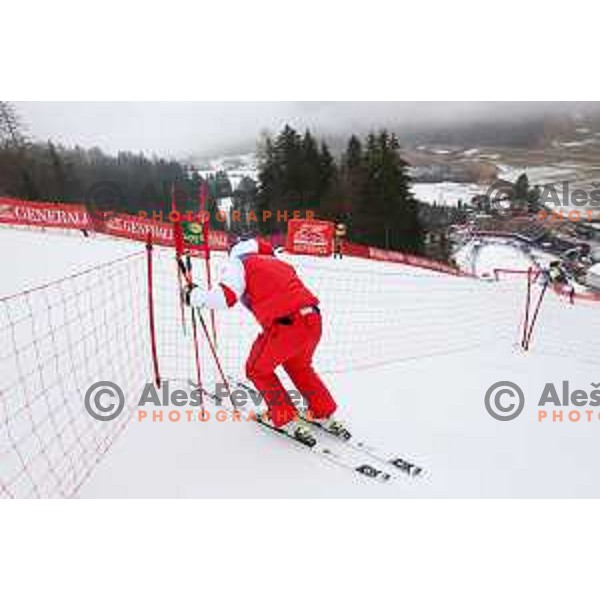 Alexis Pinturault (FRA) during Course inspection before FIS Audi World Cup Giant Slalom for 58. Vitranc Cup in Kranjska Gora, Slovenia on March 9, 2019