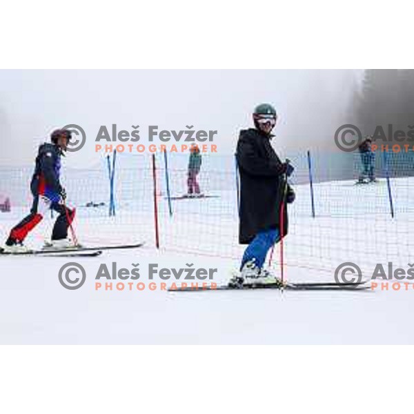 Course inspection before FIS Audi World Cup Giant Slalom for 58. Vitranc Cup in Kranjska Gora, Slovenia on March 9, 2019