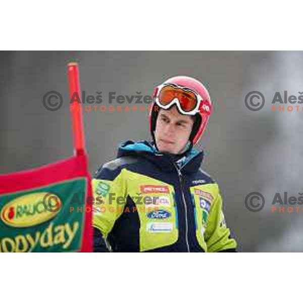 Zan Kranjec (SLO) during Course inspection before FIS Audi World Cup Giant Slalom for 58. Vitranc Cup in Kranjska Gora, Slovenia on March 9, 2019
