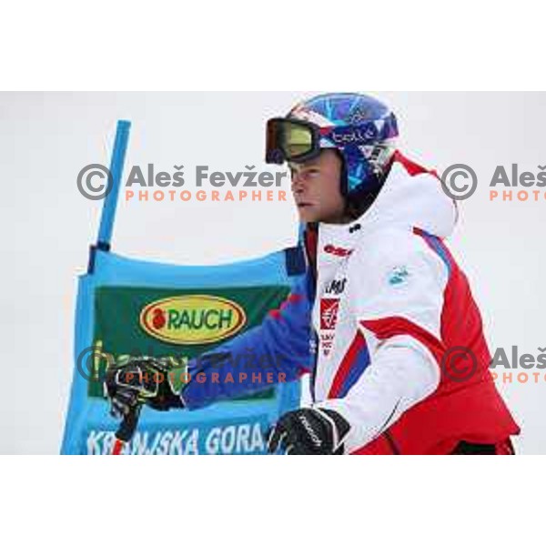 Alexis Pinturault (FRA) during Course inspection before FIS Audi World Cup Giant Slalom for 58. Vitranc Cup in Kranjska Gora, Slovenia on March 9, 2019