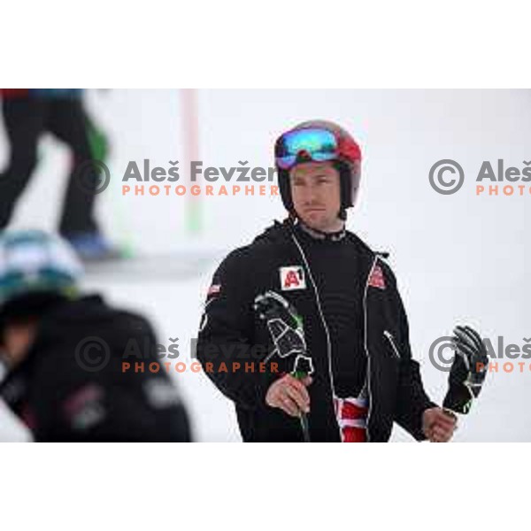Marcel Hirscher (AUT) during Course inspection before FIS Audi World Cup Giant Slalom for 58. Vitranc Cup in Kranjska Gora, Slovenia on March 9, 2019