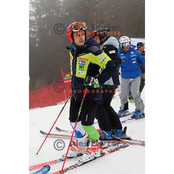 Zan Kranjec (SLO) during Course inspection before FIS Audi World Cup Giant Slalom for 58. Vitranc Cup in Kranjska Gora, Slovenia on March 9, 2019