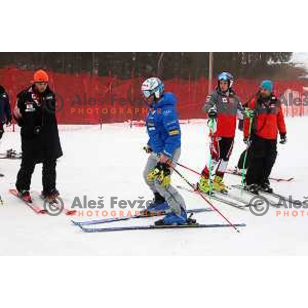 Course inspection before FIS Audi World Cup Giant Slalom for 58. Vitranc Cup in Kranjska Gora, Slovenia on March 9, 2019