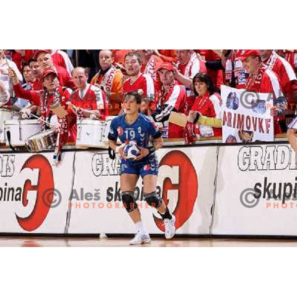Andrea Lekic at handball match Krim Mercator-Lokomotiva,played in Ljubljana 9.2.2008. Krim Mercator won the match 31-25. 