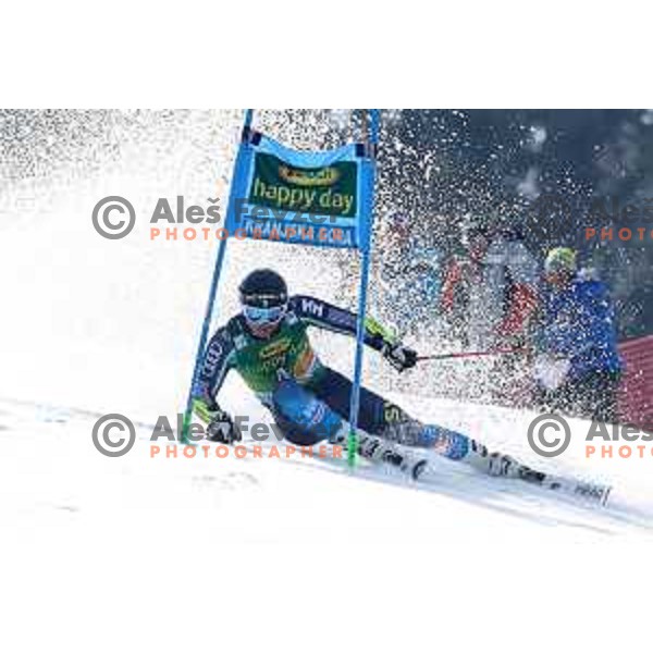 skiing in the first run of FIS Audi World Cup Giant Slalom for 58. Vitranc Cup in Kranjska Gora, Slovenia on March 9, 2019