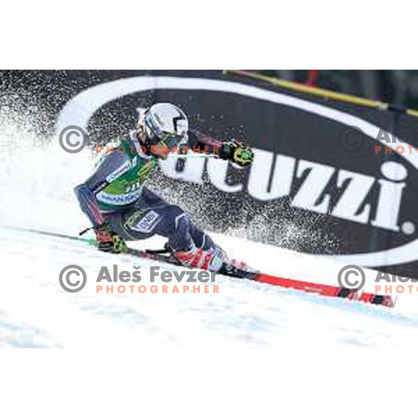 skiing in the first run of FIS Audi World Cup Giant Slalom for 58. Vitranc Cup in Kranjska Gora, Slovenia on March 9, 2019
