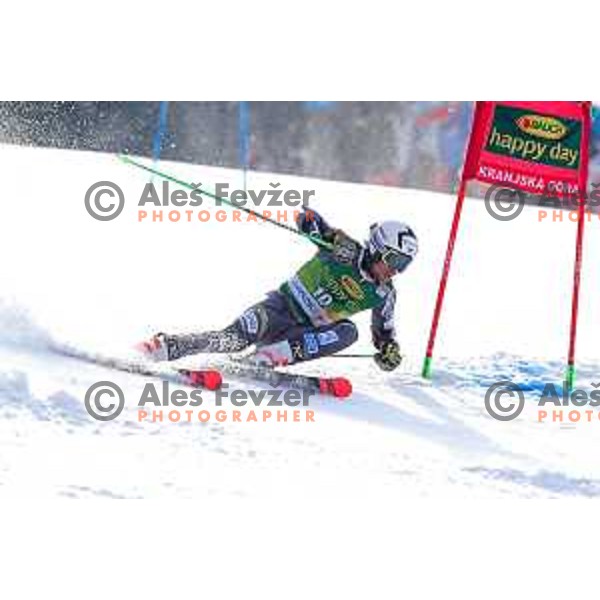 skiing in the first run of FIS Audi World Cup Giant Slalom for 58. Vitranc Cup in Kranjska Gora, Slovenia on March 9, 2019