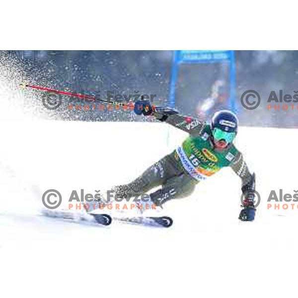 skiing in the first run of FIS Audi World Cup Giant Slalom for 58. Vitranc Cup in Kranjska Gora, Slovenia on March 9, 2019