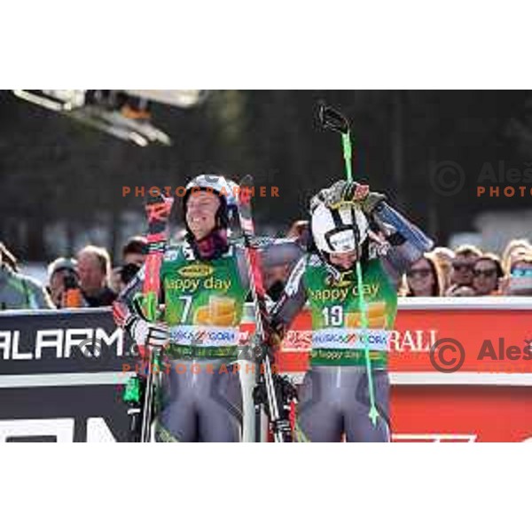 Henrik Kristoffersen, winner of Audi FIS World Cup Giant Slalom for 58. Vitranc Cup in Kranjska Gora, Slovenia on March 9, 2019